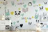 Fonds d'écran Bacal Custom personnalisé 3D Mural Fond d'écran Nordic Beautiful Animal Enfants Chambre Fond Mur Mur Decoration Décor