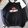 애니메이션 초기 D 후드 Mazda RX7 인쇄 후드 남자 여성 패션 탑 Hoodie Streetwear Sweatshirts JDM 자동차 문화 Y1120