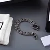 Vintage 925 silver G letter carved vine chain Bracelet men's and women's fashion personalized Street accessories2863