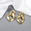 Fashion Luxury Golden Chain Charm Four Styles Chains Design Acrylic Earrings With Gilding Colors 4 Optional Wholesale