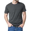 Sommar tunn bomull Unisex T-shirt Män 100% Solid Casual Toppar Crew-neck Kortärmad Manlig Tshirt Andas utslagsplatser 210706