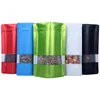 100pcs Color Aluminum Foil Tea Packaging Bag Coffee Bean Biscuit Baking Self Adhesive Food Sealing Bags Recyclable