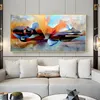 Schilderijen Samenvatting Geometrische vrouw schilderen Home Decoratie Wall Art for Living Room Printing Frameless Core307o