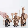 111 Original Wood Carving Vikings Hushållsdekorationer Solid Interior Ornaments Creative Gifts 210924