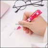 Ballpoint Pens Writing Supplies Office & School Business Industrial Mtifunction Pen Led Novelty Illuminated Stationery Ball-Pen With Light C