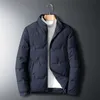 4XL 5XL 6XL 7XL 8XL men's business casual stand-collar down jacket winter classic brand clothing thick warm fashion down jacket 210819