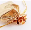 100 PCS gold plated Gauze Satin Drawstring Bags 4SIZES Wedding Jewelry Packaging Pouches Nice Gift Bags FACTORY7823983