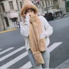 2021 new autumn and winter cold-proof parent-child scarf gloves three sets of fashion outdoor warmth wholesale