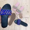 Pantofole basic da donna estive Bling Sandali con diamanti Stringhe di cristallo lucide Scarpe con perline Designer Scivoli per vacanze all'aperto