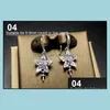 Jewelry Settings Diy Pearl Earrings Setting Zircon Solid 925 Sier Earring Eardrop Mounting Earings Blank Gift For Fmale 14 Drop Delivery 202