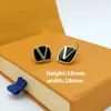 Fashion Allmatch Letter Huggie Design Earrings Party Ladies Party Stainless Steel Gold Jewellery Brincos para o amante Do 44996953