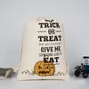 Other Festive & Party Supplies Canvas Halloween Sants Candy Bag Large Drawstring Gift Sack Pumpkin Printed Bags For Hallowmas Christmas Decoration