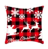 Christmas Pillow Case Cartoons Santa Claus Cushion Cover Plush Sofa Throw Covers Bedding Supplies 20 Designs Optional BT1190