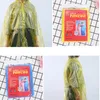 Ny stor storlek engångs regnrock Vuxen Vattentät huva Poncho Travel Camping Rain Coat Unisex One-Time Emergency Rainwear T2I5897