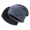 Cappello da berretto da uomo autunno da uomo Cappelli a maglia per donne berretti teschi da notte Capo di maschera per teschio per sonno larghi.