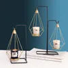 Candle Holders Nordic Light Luxury Wrought Iron Wedding Holder Romantic Candlestick Christmas Table Homestay Atmosphere Decoration