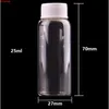 8ml 15ml 20ml 25ml Small Transparent Glass Bottles with White Plastic Screw Cap Tiny Jar Vials DIY Craft 50pcsgoods