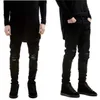 Men's Jeans Designer Brand Men Black Skinny Ripped Stretch Slim Fashion Hip Hop Swag Man Casual Denim Biker Pants Overalls Jogger