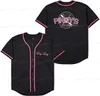 Vendredi prochain, film de Pinky Movie 90S Basebll Jersey Hip Hop Ed Sports Fan Shirts Clothing For Party Black Pink Size S-xxxl