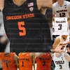 Aangepaste Oregon State Beavers Basketball Jerseys Payo Tres Tinkle Thompson Kelley Reichle Hollinsa.c. Groen Barry Payton