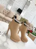 Plataforma AfterGlow Bota do tornozelo Luxo Womens Designer Chunky Heel Ankles Botas Lace Up Martin Botas Botas de Ladys Moda Inverno Booties 11.5cm