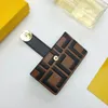 2022 Luksusowy Projektant Najwyższej Jakości Holder Skórzane Marmont F Portfel Moda Kobiety Mężczyzn Mini Kredyt Klip Clip Charm Brown Leather