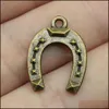 Charms Jewelry Findings & Components 60 Pieces Metal For Making Animal Good Luck Horseshoe Horse Shoes