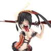 Anime Sexy Girl Date A Live Tokisaki Kurumi Lingerie Pistol Black Underwaist Ver. Figura de ação de PVC Modelo de brinquedo Boneca X0503
