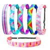 Kvinnor Headbands Tie Dye Sports Head Bands Elastic Gummi Yoga Sweatbands Hair Tillbehör Mode Gift 6 Designs BT6571