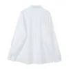 Fidanzato Camicette e camicie oversize per le donne Elegante cardigan con risvolto a maniche lunghe Harajuku Baggy Trendy Tide Blusas Top 210417
