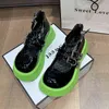 Sandali Donna Designer Mary Jane Lolita Piccole scarpe in pelle Mocassini con plateau stile Kawaii Love Buckle Tacchi alti 220312