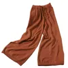 Calças de harém casuais de malha queda de roupas de fundo sólido calças de cintura alta calças streetwear bolso sweatpants 210422