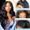 Body Wave Lace Front Wig 13x4 Lace Front Wig Pre Plucked Brazilian Wavy Human Hair Remy Transparent Lace Frontal Wigs for Women