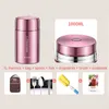 Boaoni 1000ml Żywność Thermal Słoik Vacuum Insulated Zupa Zupa Thermos Containers 18/8 Pudełko ze stali nierdzewnej ze składaną łyżką 210907