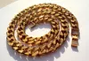 Cuban Curb Chain 18 K GF THAI BAHT GOLD NECKLACE 24 Heavy Jewelry THICK TALL N16 X07076747304