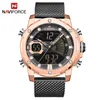 Herren Sport Uhren Luxus Gold Quartz Stahlgurt wasserdichte Militärs Digitalgelenk Uhr Relogio Maskulino