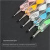 5pcs / set 2 Way Acrylic Nail Dotting Pen Tool Art Tips Dot Paint Manicure Kit, Stone Embossing Stylus för målning (5PCS Pack)