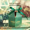 Grüne Pralinenschachtel mit Band, Schokoladen-Geschenkboxen, Souvenirs für Gäste, Hochzeitsgeschenke und Geschenke, Geburtstags-Babyparty-Geschenkboxen 210402