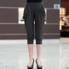stile estivo Pantaloni di grandi dimensioni 4xl 5xl 6XL pantaloni più fertilizzante taglia aumentare significativamente i pantaloni Capris pantaloni harem da donna 210518