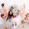 20Pcs Rose Gold Balloons Helium Confetti Latex Balloon Set for Wedding Birthday Party Decorations Supplies Baby Shower Favors