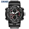 SMAEL Sports Hommes Montres De Luxe Marque Multifonction Horloge Hommes Quartz LED Montre Numérique Étanche Montre-Bracelet relogio masculino G1022