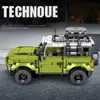 City Adventurer Jeeps Pull Back Racing Car Building Building Blocks Deformed Pojazd 701943 Cereor Cegle Kids Toys Q0624