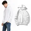 Solid Color Mens Hoodies Hooded Sweatshirts Autumn Winter Fleece Warm Red Hoodies 100% Polyester High Quality Top Thick 2010202567