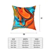 Almofada/Travesseiro Decorativo Moderno Sudoeste Turquesa Laranja Redemoinhos Capa de Almofada Decorativa para Casa Textura de Mármore Capa de Almofada para Car Po