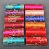 12st MINI Kinesisk stil Silk Brocade Party Favor Candy Box med speglat smyckesväska Lipstick Storage Tube Lip Gloss Förpackning