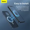 Baseus Magnetic Phone 12 Pro Mini Shock Fast Läderfodral Back Cover 12Pro Max 12mini Coque Shell