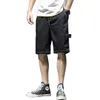 Mens Cotton Shorts Loose Man Sweat Short Pans 5XL Men's Joggers Short Summer Sweatpants Knee Length Pant for Men Clothes Male P0806