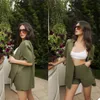 Cool ArmyGreen Mother Of The Bride Pantaloni Tute Summer Short Women Business Formal Work Blazer Suit 2 Pezzi