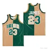 NCAA Stitched Movie Basketball Jerseys 32 23 James Crown Me Black Alternate Uniform Top / Good Quality Jersey
