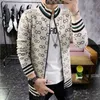 British Style Cardigans Men Sweater Long Sleeve Mens Casual Knitwear Coat Top Fashion Autumn Winter Sweater Coats Male Clothing